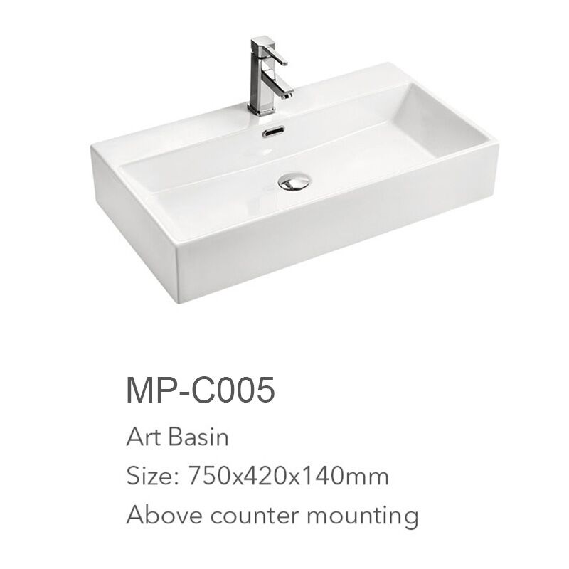 China Wholesale Vanity Ceramic New Design Hotel Wash Basin Countertop White Bathroom Sink Hand Wash Art Basin 05 White Hand Wash Bathroom Art Basin,Chaozhou Washbasins Sanitary Ware Vanities Hand Wash Basin