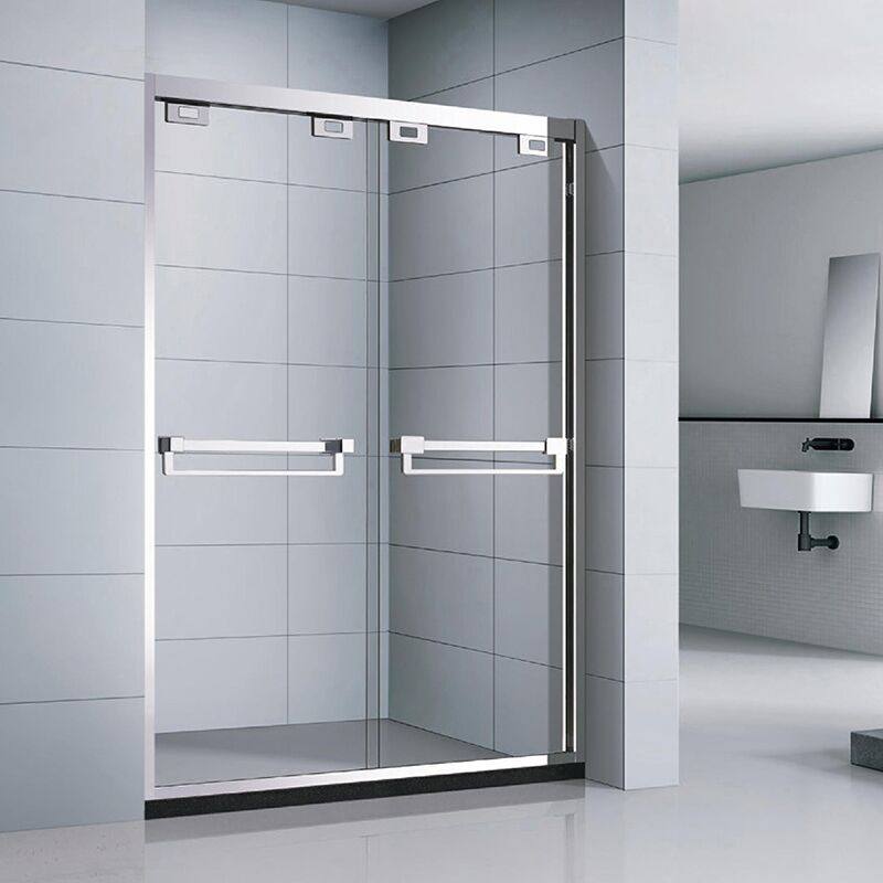 Custom Design 10 mm Frameless 2 Panel Bifold Bathroom Screen Single Sliding Glass Shower Doors Custom design 10 mm frameless 2 panel bifold bathroom screen single sliding glass shower doors MP2222 Custom Design 10 mm Frameless 2 Panel Bifold Bathroom Screen Single Sliding Glass Shower Doors