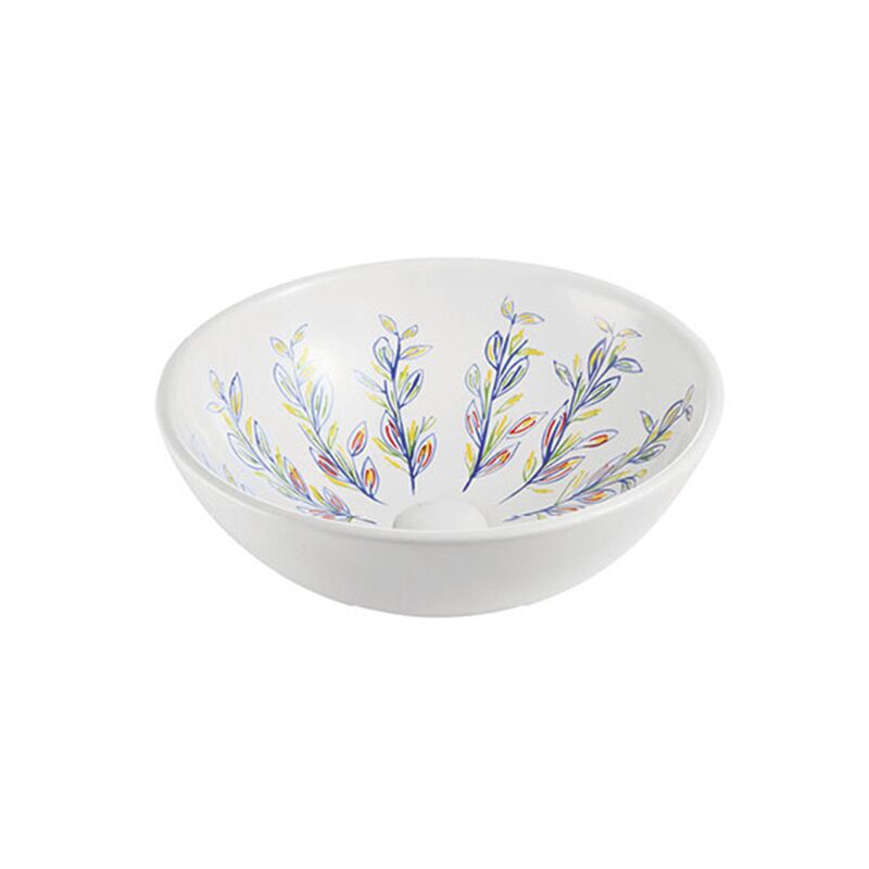 Wholesale New Products Bathroom Sanitary Ware Ceramic Washbasin Countertop Art Pattern Basin China wholesale ceramic new design hotel small round wash basin countertop white marble bathroom decorative pattern art basin D 081 Wholesale New Products Bathroom Sanitary Ware Ceramic Washbasin Countertop Art Pattern Basin