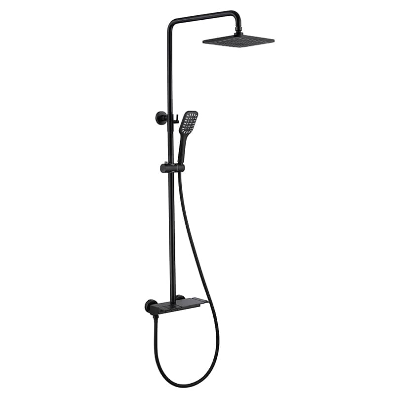 High-quality manufacturing black wall-mounted shower faucet handheld shower set MP LT088 shower 6088H 1 min High-quality black wall-mounted shower head