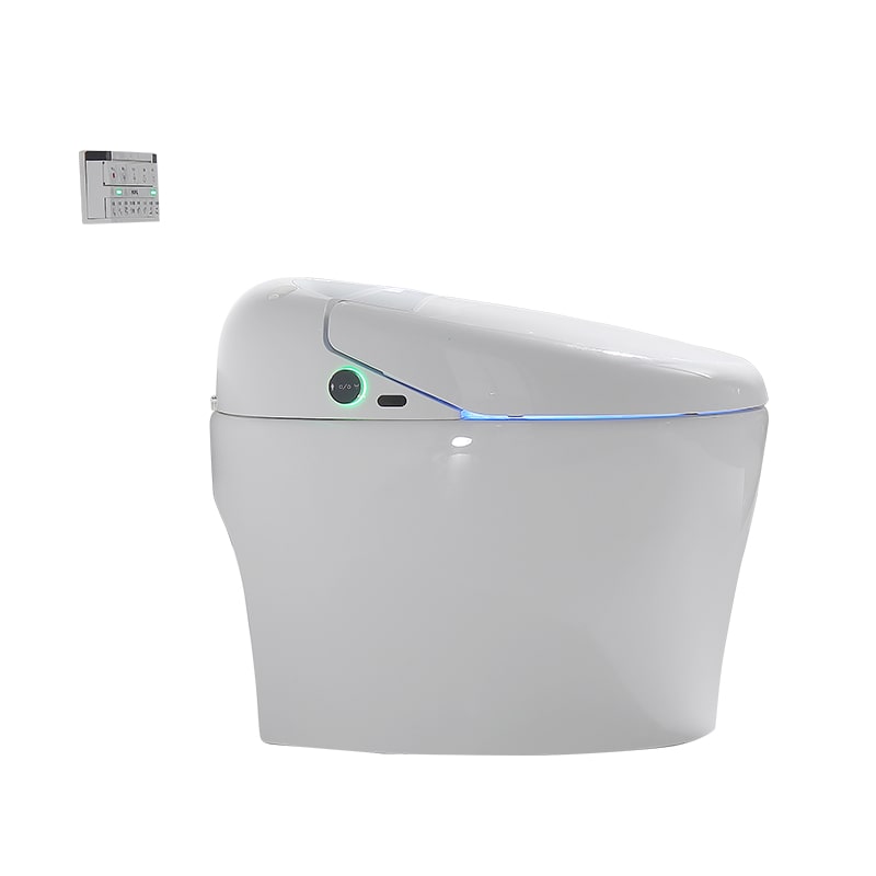 Modern electric smart one piece toilet wc luxury toilet automatic white smart toilet bidet toilet M7 2 1 min New design clean smart toilet in bathroom