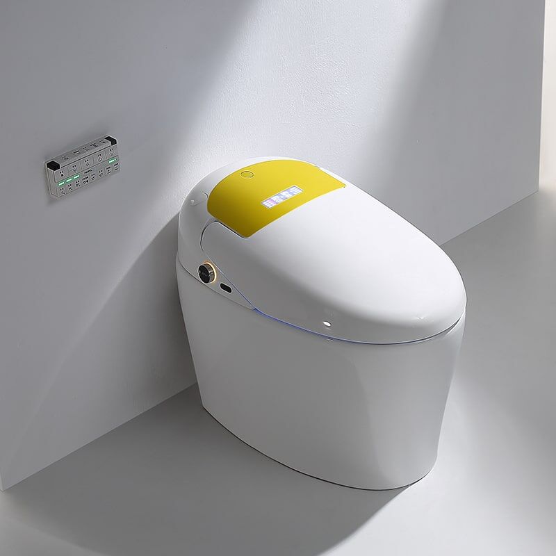 Modern electric smart one piece toilet wc luxury toilet automatic white smart toilet bidet toilet M7 2 11 min Automatic bathroom smart toilet smart toilet