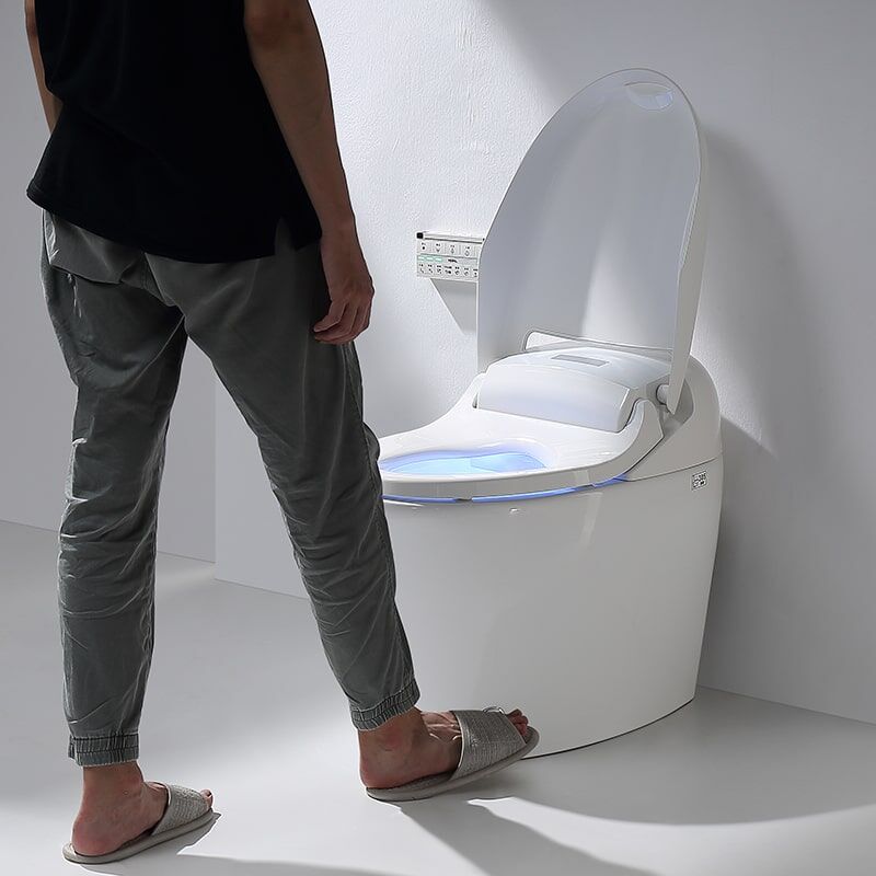 Modern electric smart one piece toilet wc luxury toilet automatic white smart toilet bidet toilet M7 2 6 min New design clean smart toilet in bathroom