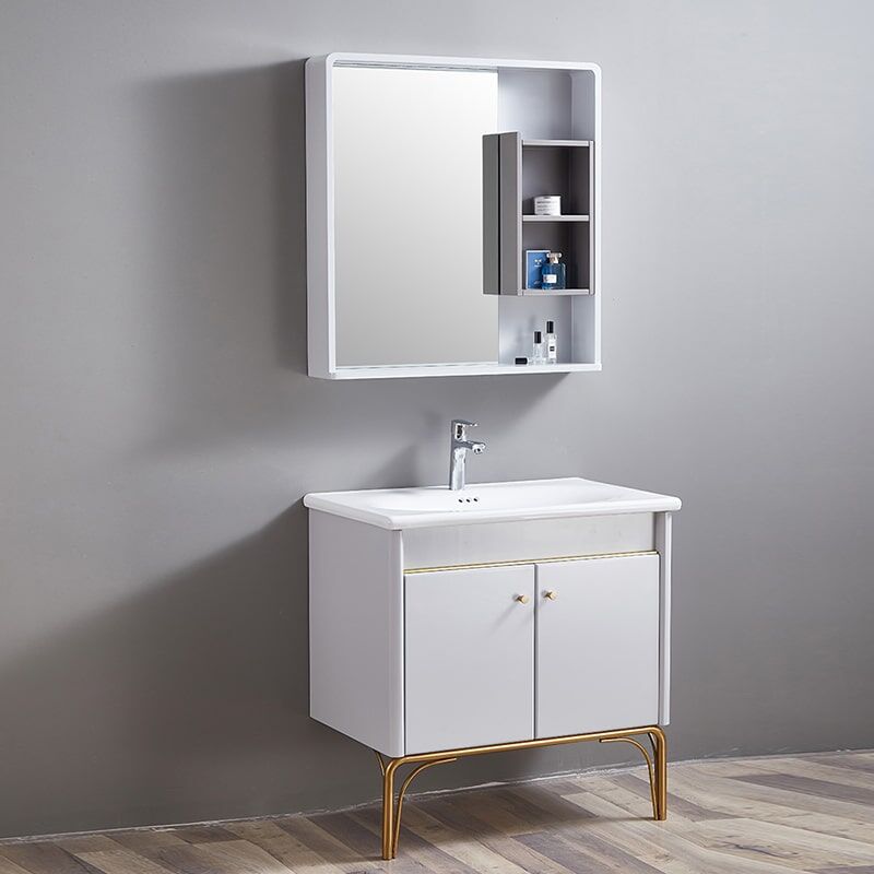 Modern Design Bathroom Furniture Small Size Floor Standing Solid Wood Bathroom Cabinet cabinet MP 2219 11 min 1 Modern Style 304 High Quality Stainless Steel Bathroom Cabinet