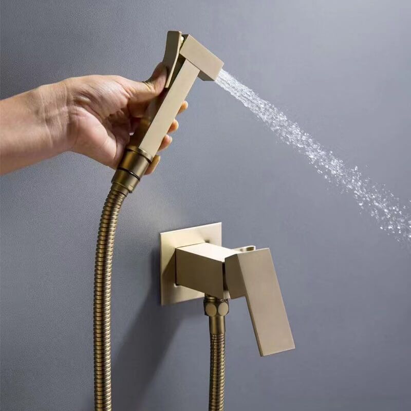 Non-Electric Mechanical Bidet Sprayer With Cold Water Mixer Brass Toilet Bidet Sprayer Set Brass Toilet Bidet Spray Handheld Bidet Diaper Set Bathroom Shower Set Sprayer Jet Douche Kit 4 Non-Electric Mechanical Bidet Sprayer With Cold Water Mixer Brass Toilet Bidet Sprayer Set - Image 4