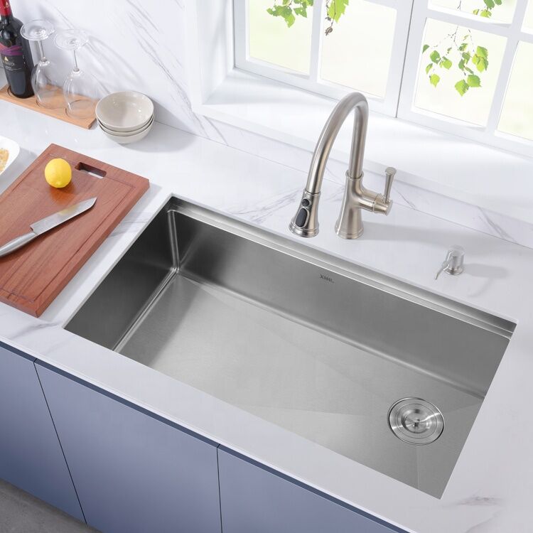 32 Inch Kitchen Sink Manufacturer 16 Gauge Single Bowl Undermount Stainless Steel Sink With Offset Drain 32 Inch Kitchen Sink Manufacturer 16 Gauge 32 Inch Kitchen Sink Manufacturer 16 Gauge Single Bowl Undermount Stainless Steel Sink With Offset Drain