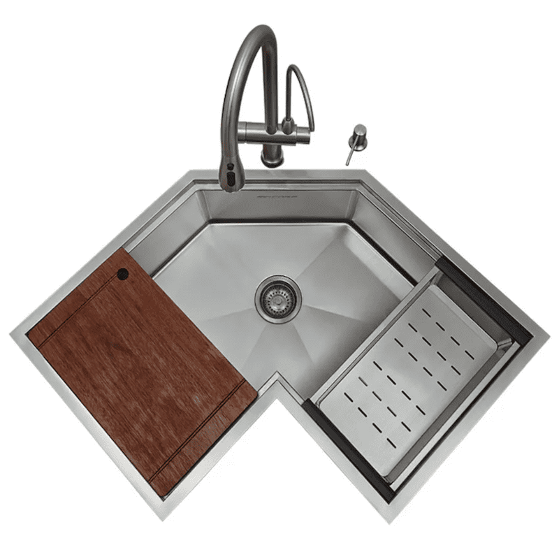 Kitchen Sink Undermount 16 Gauge Stainless Steel Butterfly Sink Undermount 34 Inch Corner Kitchen Sink Undermount Kitchen Sink Undermount 16 Gauge Stainless Steel Butterfly Sink Undermount