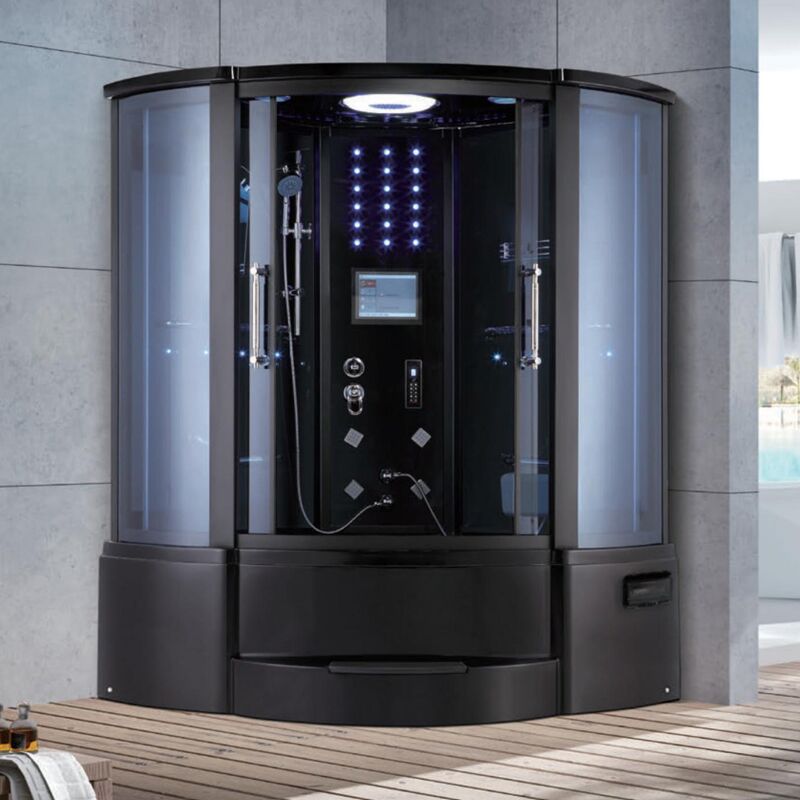 Factory Price Custom Sliding Door Transparent Glass Massage Shower Room Steam Cabins Bathroom Steam Shower Room With Glass Sliding Doors Massage Jets Radio Ventilation Fan Lighting China MOPO New Shower Room Steam Bath Showers Modern Multi-function integrated shower room