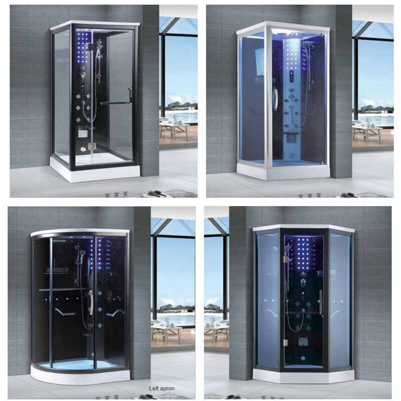 Wholesale Luxury Corner Massage Enclosed Steam Shower Room Sauna Combos Shower Cabin Best Selling Bathroom Sauna Steam Shower Room Design Steam Shower Cabin,Hydro Massage Shower Cabin