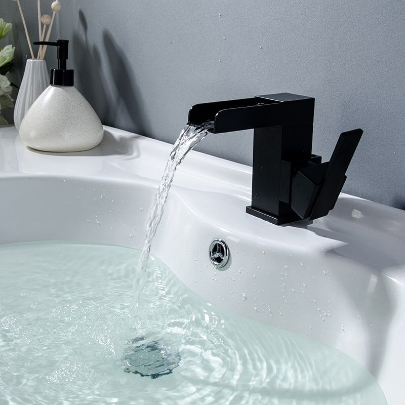 Brass Waterfall Bathroom Basin Faucet Cold Hot Mixer Crane Sink Tap Square Bathroom Faucet Brass Waterfall Bathroom Basin Faucet Cold Hot Mixer Crane Sink Tap Square Bathroom Faucet 4 1 Brass Waterfall Bathroom Basin Faucet Cold Hot Mixer Crane Sink Tap Square Bathroom Faucet