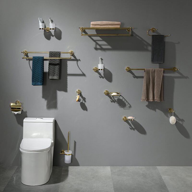 Bright Gold Finish Other Bathroom Parts & Accessories 12 Pieces Complete Bathroom Accessory Kit Bright Gold Finish Other Bathroom Parts Bright Gold Finish Other Bathroom Parts & Accessories 12 Pieces Complete Bathroom Accessory Kit