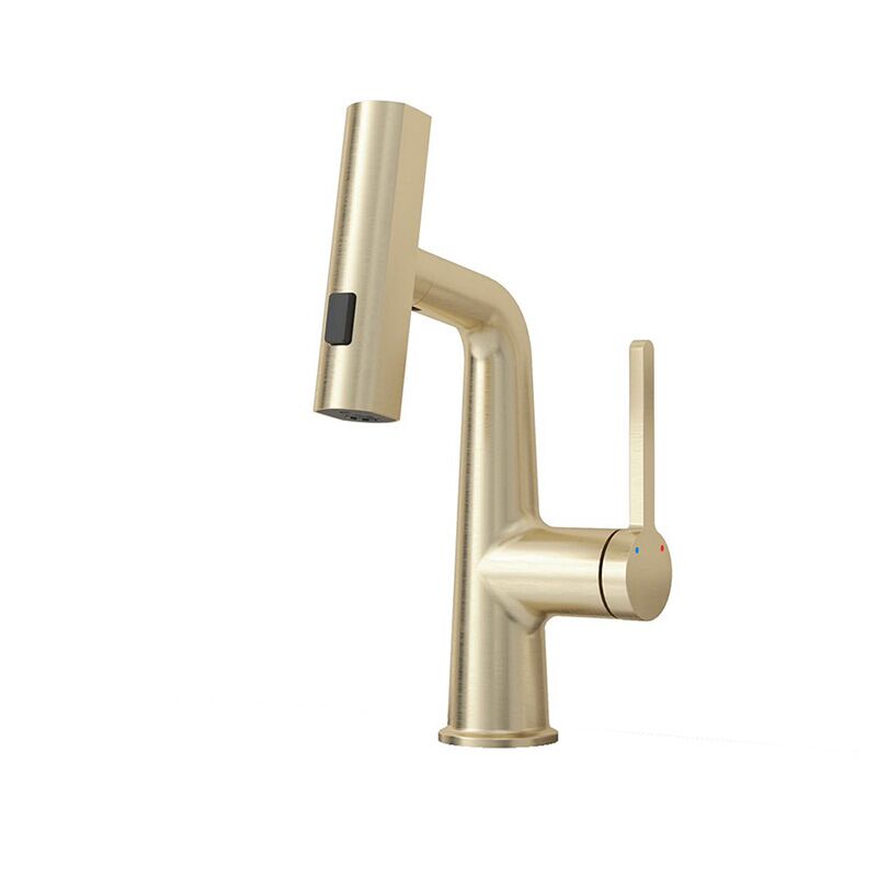 Brushed Gold Brass Waterfall Bathroom Sink Faucets Pull Out Bathroom Sink Faucet with 360° Rotaty Rainfall Rotating Spou Brushed Gold Modern Pull Out Bathroom Sink Faucet with Waterfall Rotating Spout 3 Brushed Gold Brass Waterfall Bathroom Sink Faucets Pull Out Bathroom Sink Faucet with 360° Rotaty Rainfall Rotating Spou