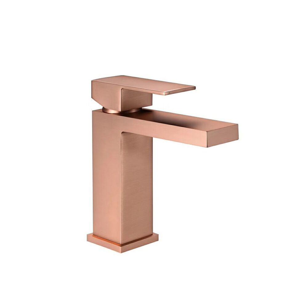 Brushed Rose Gold Brass Basin Mixer Taps Brushed Rose Gold Brass Basin Mixer Taps Brushed Rose Gold Brass Basin Mixer Taps
