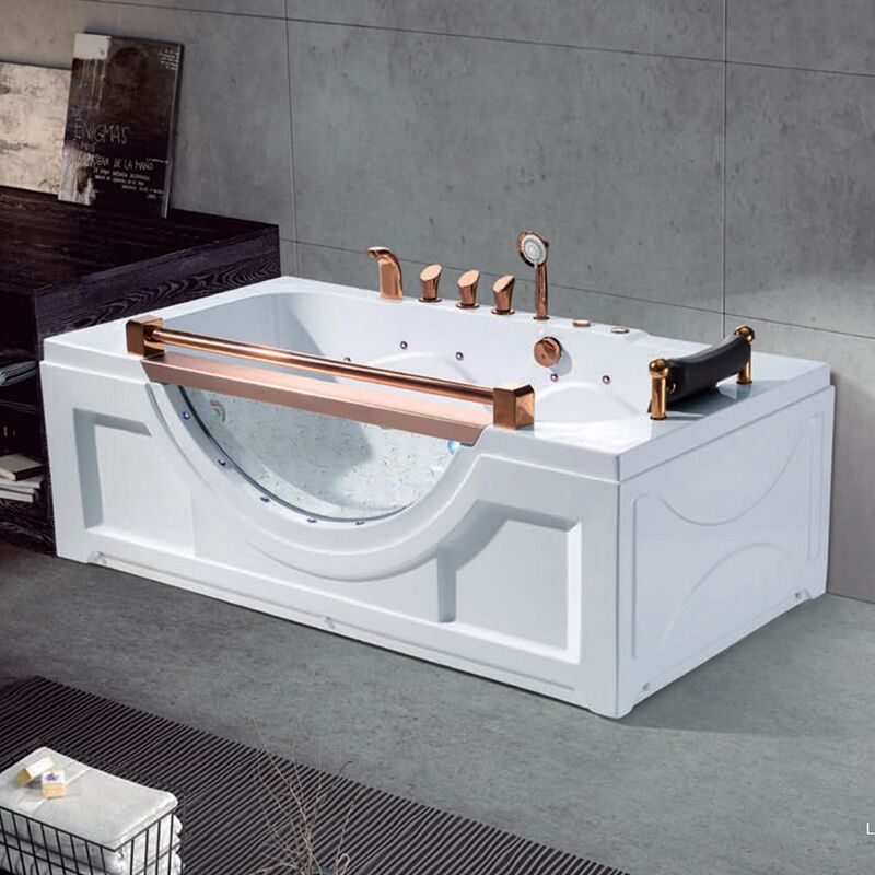 Luxury Modern Free Standing Double Whirlpool Amp Jaccuzi Massage Acrylic Transparent Bathtub Bath Tub Price CE approved freestanding acrylic pool massage foshan cheap price two persons jacuzzier corner whirlpool comfortable bathtub acrylic massage bathtub