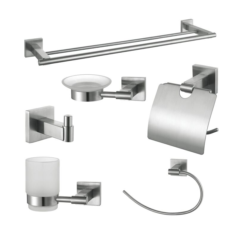 China Supplier Bathroom Pendant Bathroom Accessory 304 Stainless Steel Bathroom Set Paper Holder Single Towel bar Towel Ring Set China Supplier Bathroom Pendant Bathroom Accessory China Supplier Bathroom Pendant Bathroom Accessory 304 Stainless Steel Bathroom Set Paper Holder Single Towel bar Towel Ring Set