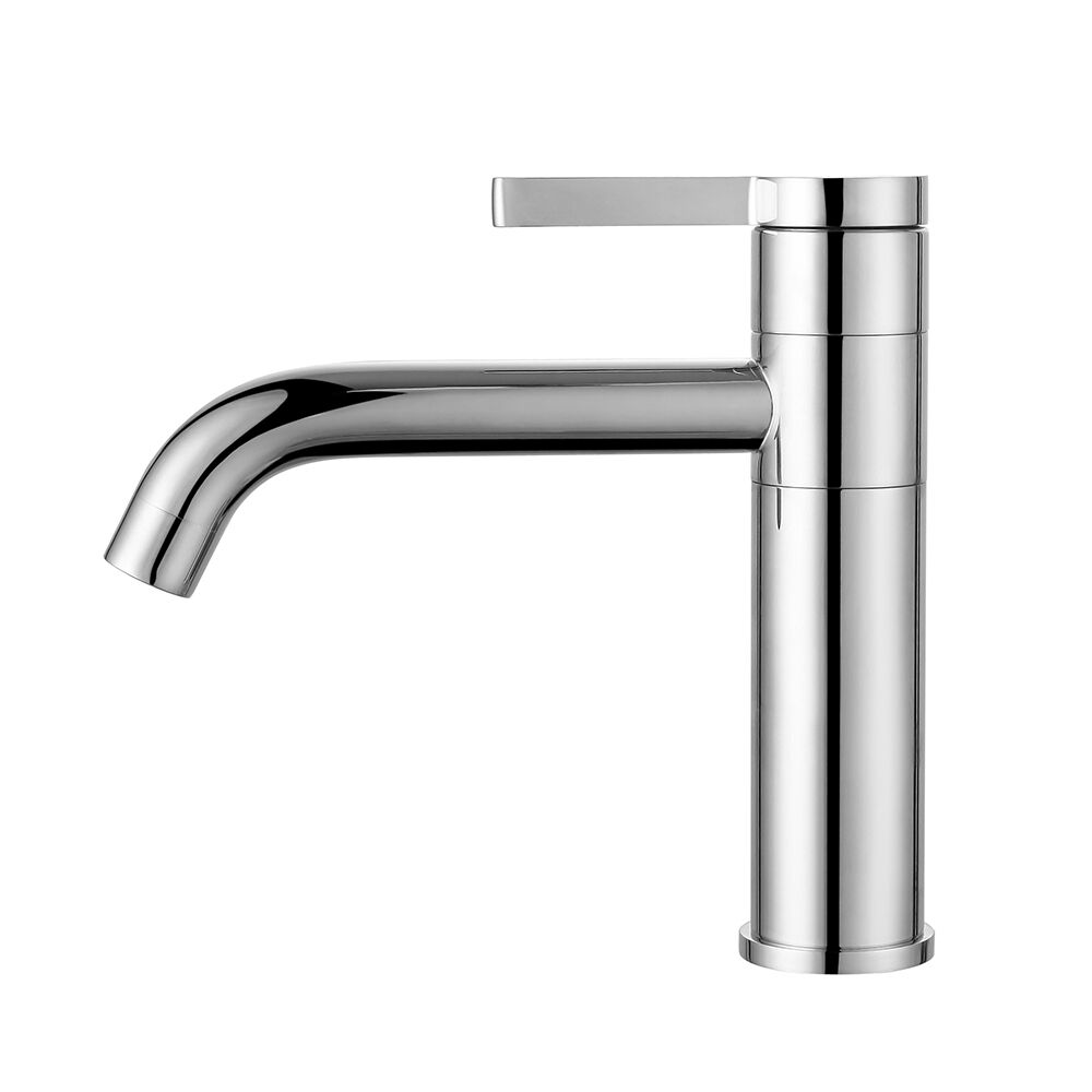 Chrome Brass Basin Faucet Deck Mounted Single Lever Hot Cold Water Washroom Faucet for Hotels Bathroom Faucets Chrome Brass Basin Faucet Deck Mounted Single Chrome Brass Basin Faucet Deck Mounted Single Lever Hot Cold Water Washroom Faucet for Hotels Bathroom Faucets