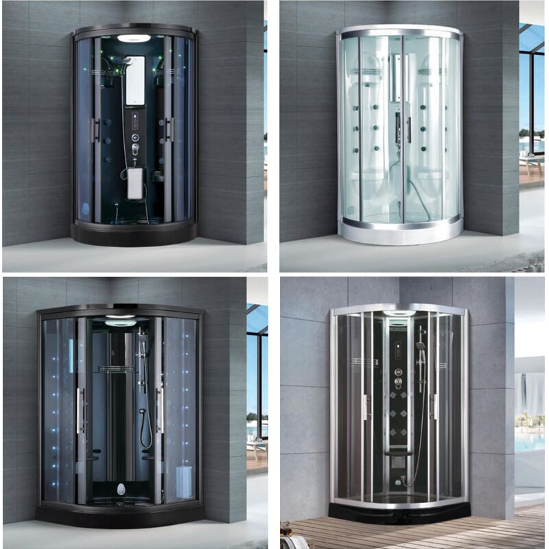 Luxury Whirlpool Hydromassage Bath Home Steam Room Bathtub Steam Shower Room Shower Cabin Corner Steam Shower Factory wholesale shower rooms with bathtub,Complete Shower Room