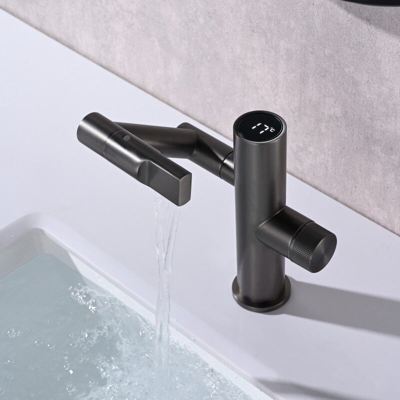 Digital Waterfall Deck Mounted Bathroom Basin Faucet Electric 360 Degree Rotation Mixer Water Tap with Splash Proof Sprayer Digital Waterfall Deck Mounted Bathroom Basin Faucet Digital Waterfall Deck Mounted Bathroom Basin Faucet Electric 360 Degree Rotation Mixer Water Tap with Splash Proof Sprayer