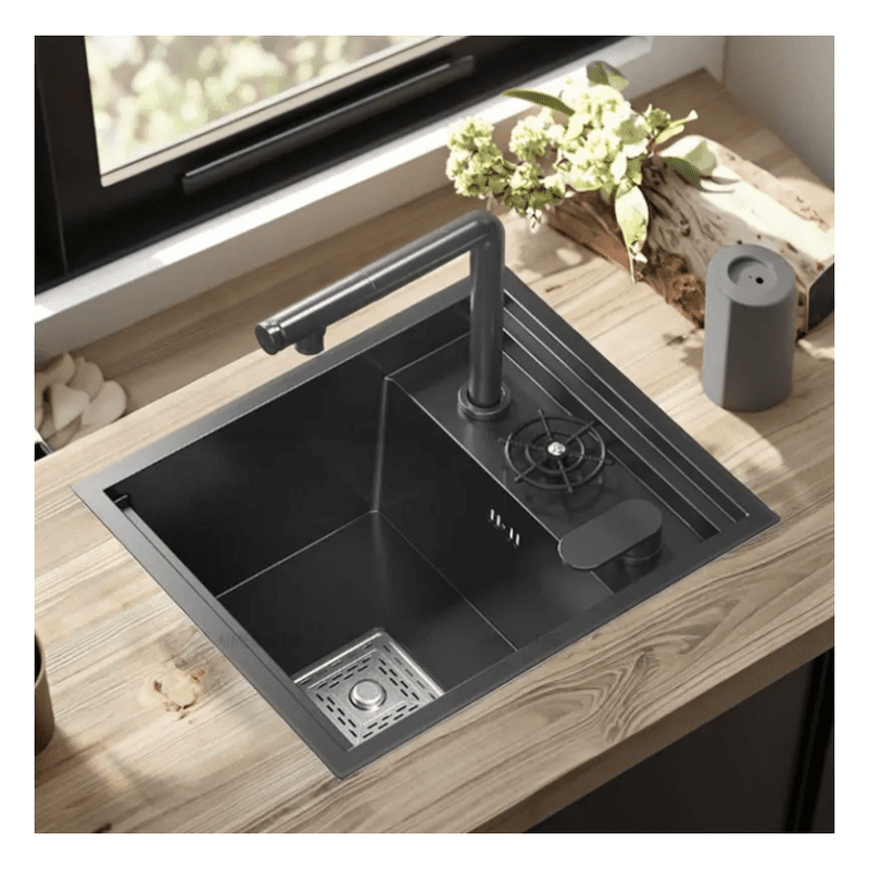 Hidden Kitchen Sink Single Bowl Bar Small Size Sink Stainless Steel Balcony Black Hidden Kitchen Sink Single Bowl Bar Hidden Kitchen Sink Single Bowl Bar Small Size Sink Stainless Steel Balcony Black