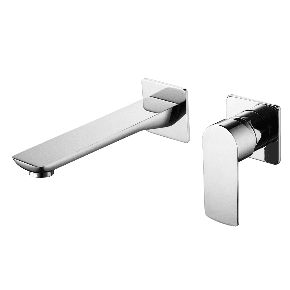 Hot Cold Water Supply Chrome Finish Brass Single Handle In-Wall Basin Mixer Hot Cold Water Supply Chrome Finish Brass Hot Cold Water Supply Chrome Finish Brass Single Handle In-Wall Basin Mixer