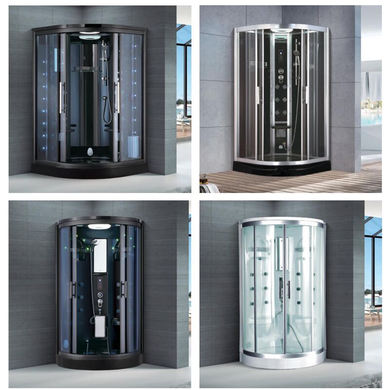 Wholesale Luxury Corner Massage Enclosed Steam Shower Room Sauna Combos Shower Cabin Hot Selling Foshan Made Steam Shower Sauna Room Cheap Massage Steam Shower Cabin room With Sauna Combos