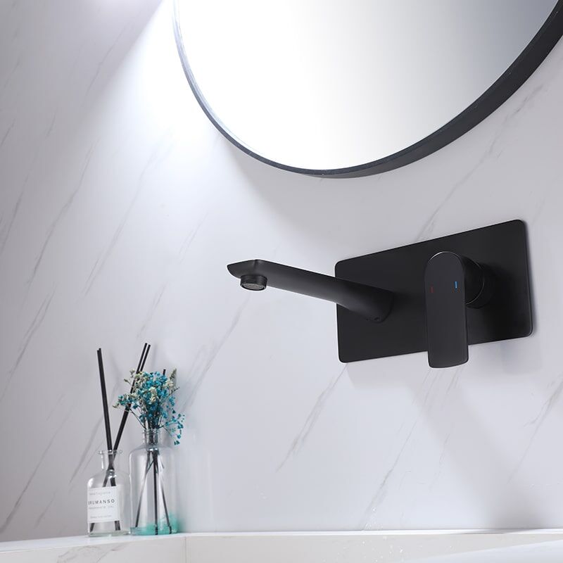 Wholesale In-Wall Wash Faucet Hot Cold Water Tap Brushed Gold Finish Brass Wall Mounted Single Handle Wash Basin Mixer In wall Wash Faucet Hot Cold Water Tap Finish Brass Wall Mounted Single Handle Wash Basin Mixer 2 Wholesale In-Wall Wash Faucet Hot Cold Water Tap Brushed Gold Finish Brass Wall Mounted Single Handle Wash Basin Mixer - Image 3