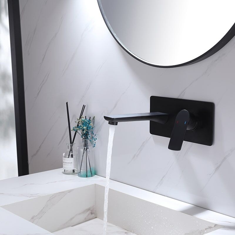 Wholesale In-Wall Wash Faucet Hot Cold Water Tap Brushed Gold Finish Brass Wall Mounted Single Handle Wash Basin Mixer In wall Wash Faucet Hot Cold Water Tap Finish Brass Wall Mounted Single Handle Wash Basin Mixer 3 Wholesale In-Wall Wash Faucet Hot Cold Water Tap Brushed Gold Finish Brass Wall Mounted Single Handle Wash Basin Mixer - Image 4