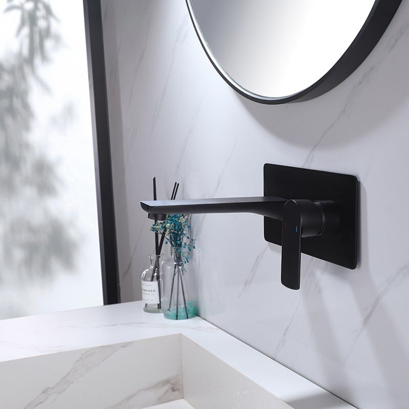 Wholesale In-Wall Wash Faucet Hot Cold Water Tap Brushed Gold Finish Brass Wall Mounted Single Handle Wash Basin Mixer In wall Wash Faucet Hot Cold Water Tap Finish Brass Wall Mounted Single Handle Wash Basin Mixer 5 Wholesale In-Wall Wash Faucet Hot Cold Water Tap Brushed Gold Finish Brass Wall Mounted Single Handle Wash Basin Mixer - Image 5