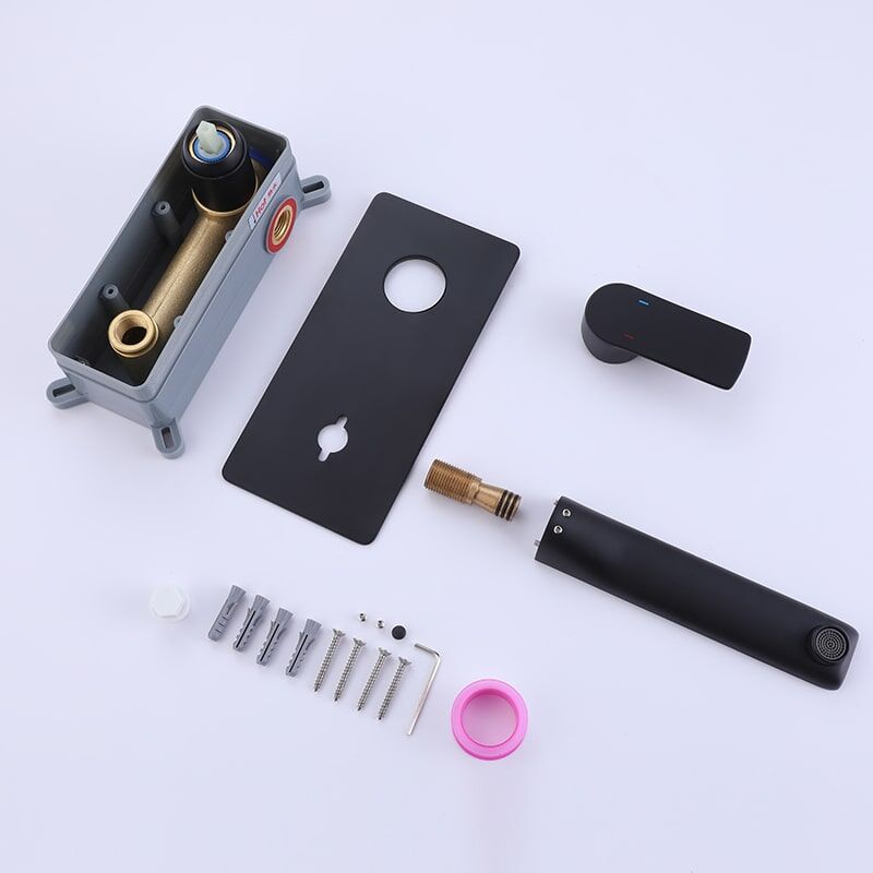 Wholesale In-Wall Wash Faucet Hot Cold Water Tap Brushed Gold Finish Brass Wall Mounted Single Handle Wash Basin Mixer In wall Wash Faucet Hot Cold Water Tap Finish Brass Wall Mounted Single Handle Wash Basin Mixer 6 Wholesale In-Wall Wash Faucet Hot Cold Water Tap Brushed Gold Finish Brass Wall Mounted Single Handle Wash Basin Mixer - Image 6