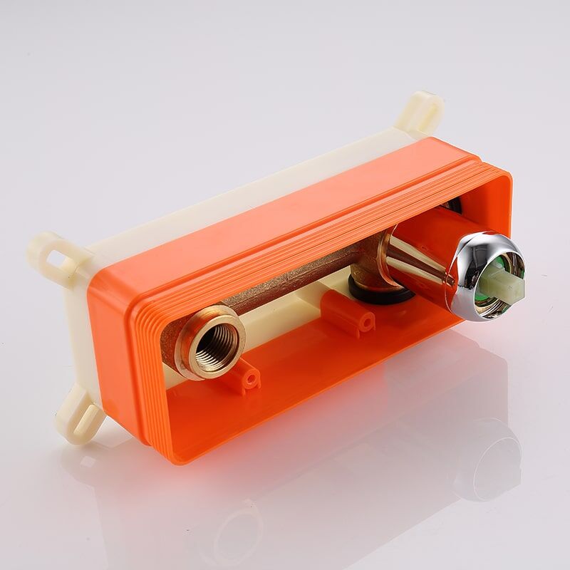 Wholesale Brass Hotel Bathroom Water Tap Single Lever Chrome Embedded Wall Mounted Hot And Cold Basin Faucet Latest arrival Hotel Bathroom water tap Single lever Chrome Embedded Wall mounted Hot and Cold Basin Faucet 32 Wholesale Brass Hotel Bathroom Water Tap Single Lever Chrome Embedded Wall Mounted Hot And Cold Basin Faucet - Image 4