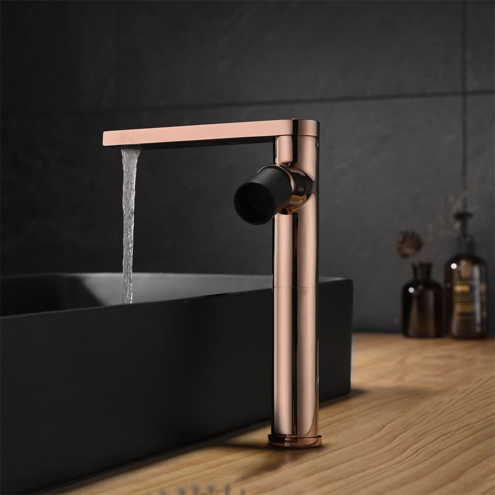 Long Neck Rose Gold Luxury Deck Mounted Elegant Hand Wash Bathroom Brass Basin Mixer Faucet Tap Long Neck Rose Gold Luxury Deck Mounted Long Neck Rose Gold Luxury Deck Mounted Elegant Hand Wash Bathroom Brass Basin Mixer Faucet Tap