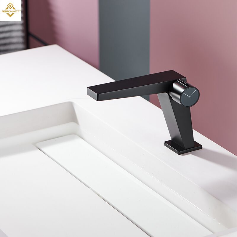 Luxury Basin Mixer Faucet Brass Single Handle Deck Mounted Vanity Faucet Matte Black Bathroom Sink Faucet Luxury Basin Mixer Faucet Brass Single Handle Luxury Basin Mixer Faucet Brass Single Handle Deck Mounted Vanity Faucet Matte Black Bathroom Sink Faucet