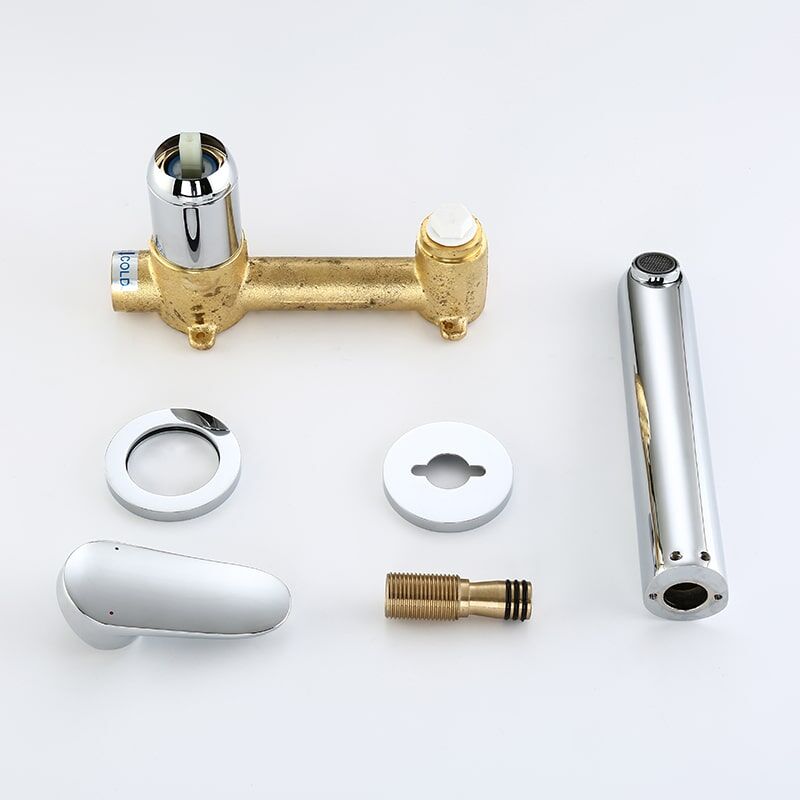 Wholesale Modern Designed Basin Faucet Concealed Wall Mounted Faucet Hot Cold Water Washing Tap Luxury Brass Wall Mounted Basin Tap Matte Waterfall Concealed Basin Mixer Faucet 3 Wholesale Modern Designed Basin Faucet Concealed Wall Mounted Faucet Hot Cold Water Washing Tap - Image 6