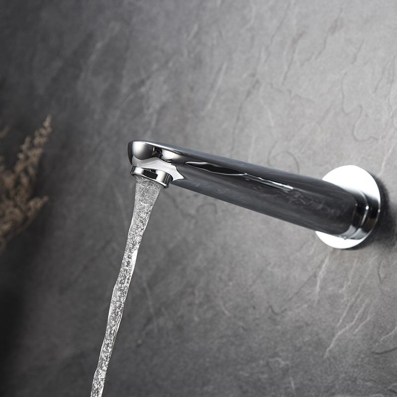 Wholesale Modern Designed Basin Faucet Concealed Wall Mounted Faucet Hot Cold Water Washing Tap Luxury Brass Wall Mounted Basin Tap Matte Waterfall Concealed Basin Mixer Faucet 7 Wholesale Modern Designed Basin Faucet Concealed Wall Mounted Faucet Hot Cold Water Washing Tap - Image 7