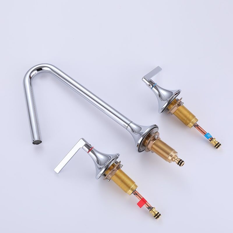 Luxury Faucets Mixers Taps - Basin Sink Faucet Modern Brass 2 Handle 3 Hole Basin Faucet Bathroom Luxury Faucets Mixers Taps Basin Sink Faucet Modern Brass 2 Handle 3 Hole Basin Faucet Bathroom 5 Luxury Faucets Mixers Taps - Basin Sink Faucet Modern Brass 2 Handle 3 Hole Basin Faucet Bathroom - Image 13