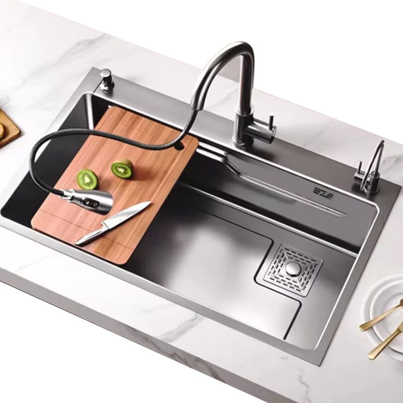 Luxury Modern Handmade Sink Kitchen 304 Stainless Steel Kitchen Sinks Countertop Single Bowl Multifunctional Kitchen Sink Luxury Modern Handmade Sink Kitchen 304 Stainless Luxury Modern Handmade Sink Kitchen 304 Stainless Steel Kitchen Sinks Countertop Single Bowl Multifunctional Kitchen Sink