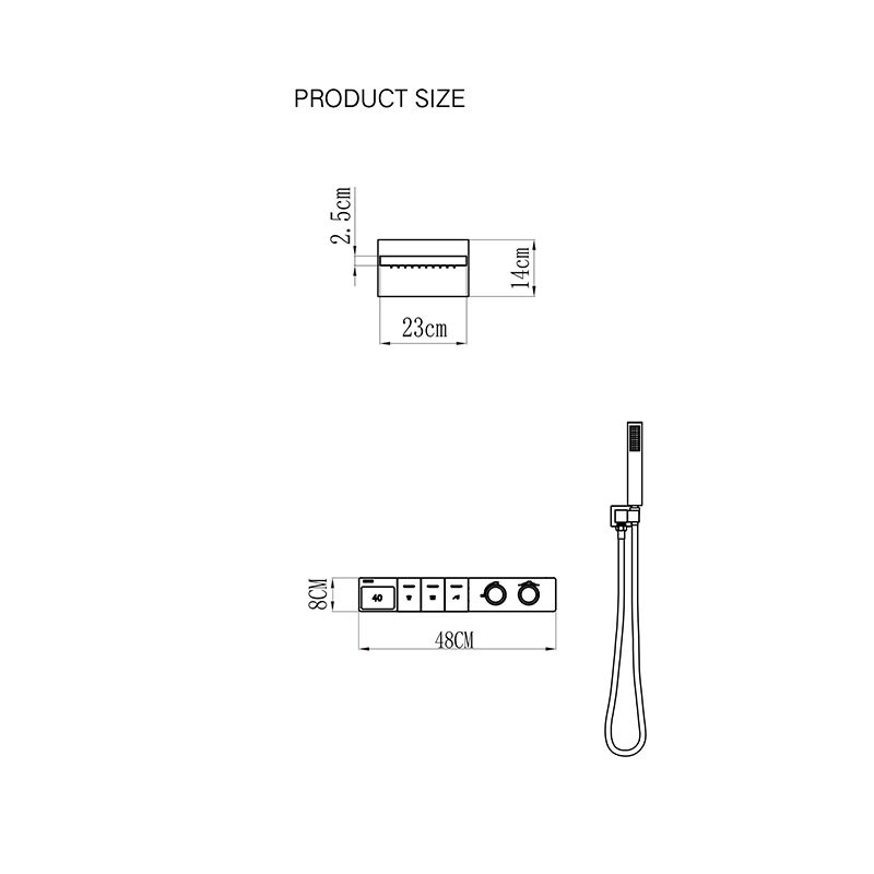 Luxury Rain Shower System Mixer Combo Concealed Shower Set Wall Mounted Rainfall Shower Head Luxury Rain Shower System Mixer Combo Concealed Shower Set Wall Mounted Rainfall Shower Head 1 Luxury Rain Shower System Mixer Combo Concealed Shower Set Wall Mounted Rainfall Shower Head - Image 2
