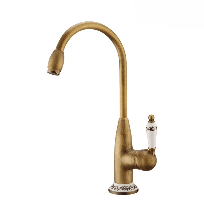 Ceramic Core Valve High Arc Antique Brass Kitchen Sink Faucet MP KF 10104 Ceramic Core Valve High Arc Antique Brass Kitchen Sink Faucet Ceramic Core Valve High Arc Antique Brass Kitchen Sink Faucet