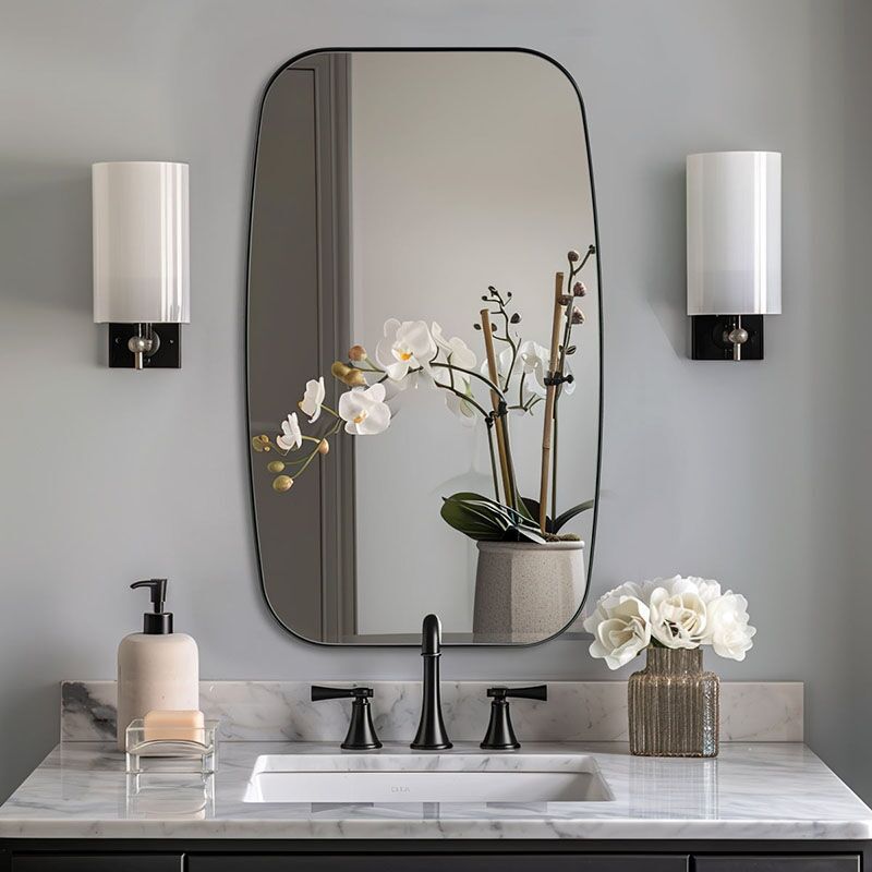 Frameless Wall Mirror Modern Oval Bathroom Mirror with Polished Edge MP LM 1011 Frameless Wall Mirror Modern Oval Bathroom Mirror with Polished Edge Frameless Wall Mirror Modern Oval Bathroom Mirror with Polished Edge
