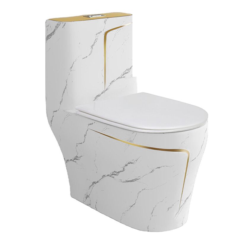 luxury colored bathroom water closet commode one piece ceramic toilet