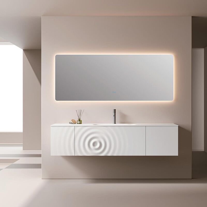 Bathroom Vanity Cabinet Wall Mounted with Basin Unit Wave Kapok Design MP RM2608 Bathroom Vanity Cabinet Wall Mounted with Basin Unit Wave Kapok Design Bathroom Vanity Cabinet Wall Mounted with Basin Unit Wave Kapok Design