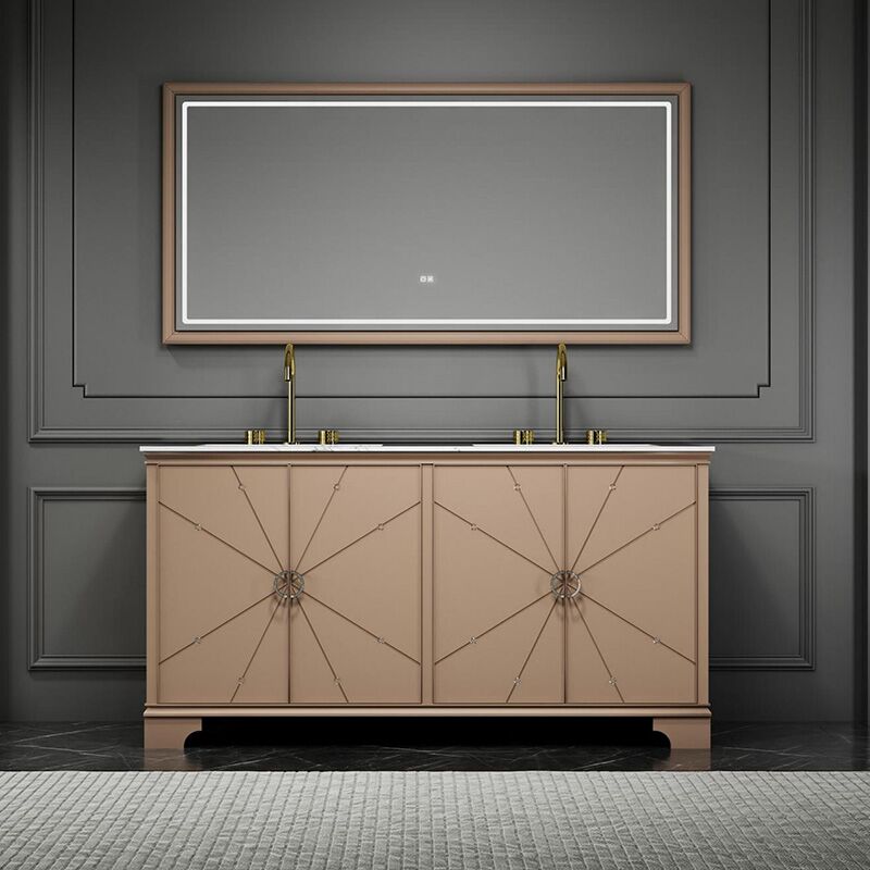 Bathroom Vanity Solid Wood Double Sink Bathroom Cabinet MP RM2655 Bathroom Vanity Solid Wood Double Sink Bathroom Cabinet Bathroom Vanity Solid Wood Double Sink Bathroom Cabinet