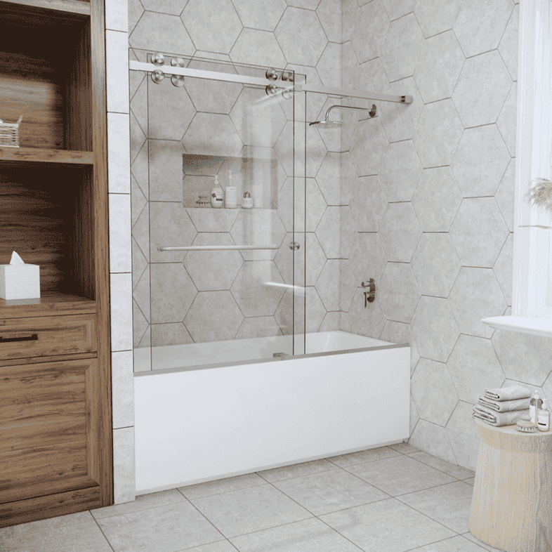 Affordable Bathtub Shower Enclosures Factory Price with Anti-Fingerprint Coating MP SDB 1015 Affordable Bathtub Shower Enclosures Factory Price with Anti Fingerprint Coating Affordable Bathtub Shower Enclosures Factory Price with Anti-Fingerprint Coating