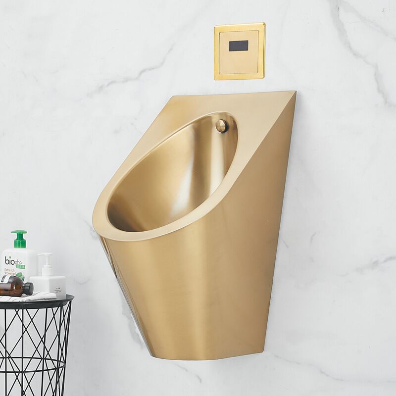 Stainless Steel Wall Mounted Urinal Portable Gold Urinal MP U 1068 Stainless Steel Wall Mounted Urinal Portable Gold Urinal Stainless Steel Wall Mounted Urinal Portable Gold Urinal