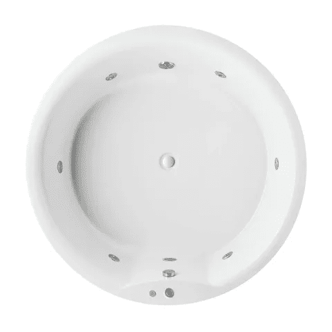 Modern Higher White Acrylic Round Shaped Jet Whirlpool Massage Bathtub MP WS E0036 Modern Higher White Acrylic Round Shaped Jet Whirlpool Massage Bathtub Modern Higher White Acrylic Round Shaped Jet Whirlpool Massage Bathtub