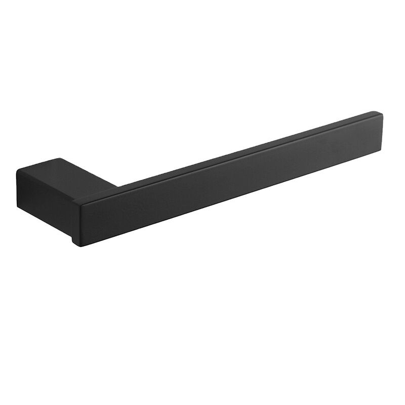 Matt Black Single Hand Towel Bar Rail Hook Ring 304 Stainless Steel Wall Mounted Bathroom Square Towel Rack Holder Matt Black Single Hand Towel Bar Matt Black Single Hand Towel Bar Rail Hook Ring 304 Stainless Steel Wall Mounted Bathroom Square Towel Rack Holder