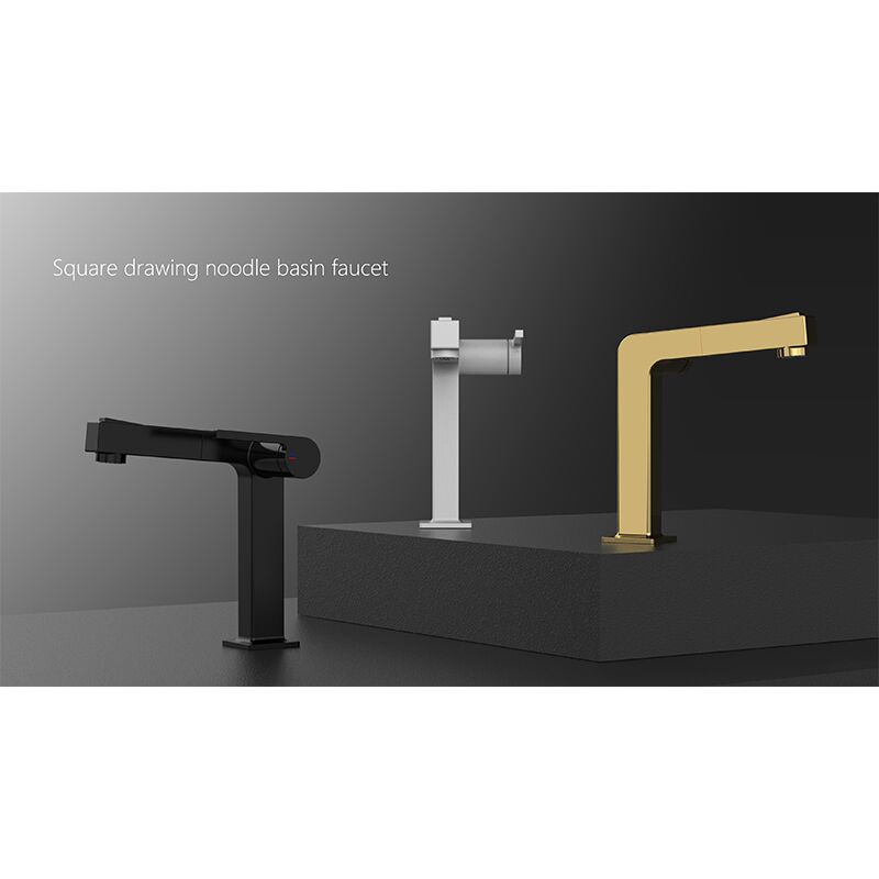 Modern Basin Faucet Single Handle Sanitary Ware Brushed Gold Bathroom Hot And Cold Faucet Matte Black Bathroom Faucet bathroom faucet brass basin sink mixer