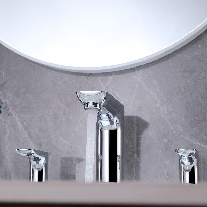 China Faucet Factory Modern Deck Mounted Brass Faucets Double Handle Basin Faucet Mixer 3 Hole Wash Basin Faucet Modern Deck Mounted Brass Faucets Double Handle Basin Faucet Mixer 3 Hole Wash Basin Faucet 10 China Faucet Factory Modern Deck Mounted Brass Faucets Double Handle Basin Faucet Mixer 3 Hole Wash Basin Faucet - Image 4