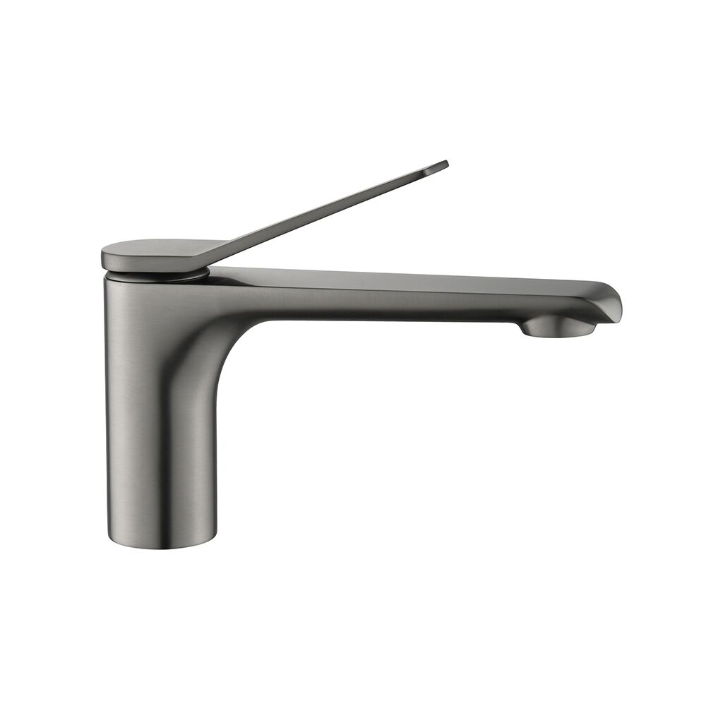 Modern Design Single Lever Deck Mounted Bathroom Tap Hot Cold Lavatory Washroom Tap Gun Metal Finished Brass Basin Tap Modern Design Single Lever Deck Mounted Bathroom Modern Design Single Lever Deck Mounted Bathroom Tap Hot Cold Lavatory Washroom Tap Gun Metal Finished Brass Basin Tap
