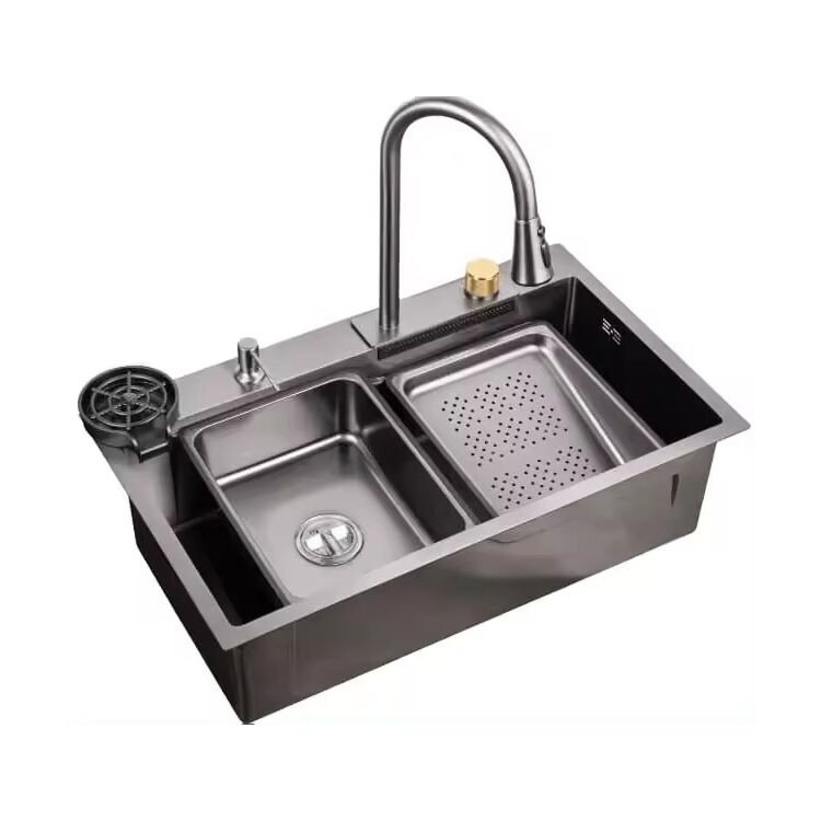 Modern Luxury Stainless Steel Single Bowl Nano Sink with Cup Washer Style Kitchen Sink Modern Luxury Stainless Steel Single Bowl Nano Modern Luxury Stainless Steel Single Bowl Nano Sink with Cup Washer Style Kitchen Sink